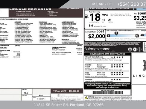 Used 2018 Lincoln Navigator L Reserve w/ Technology Package AWD/4WD image 34
