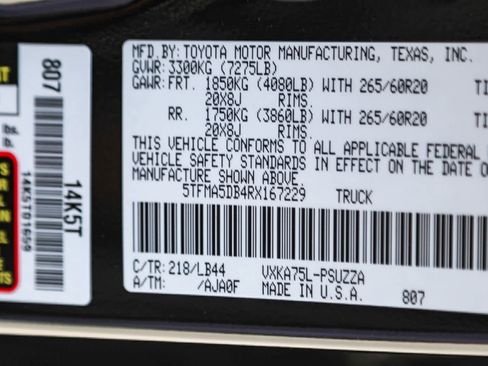 Used 2024 Toyota Tundra 1794 Edition AWD/4WD image 27