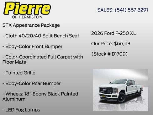 New 2026 Ford F250 XL w/ STX Appearance Package image 6