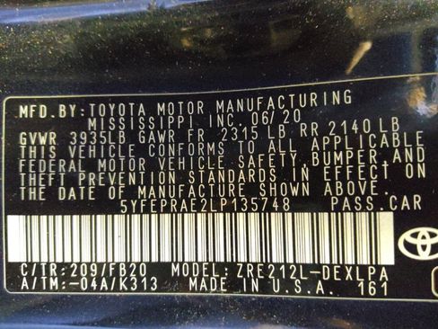Used 2020 Toyota Corolla LE w/ Carpet Mat Package (TMS) FWD image 33