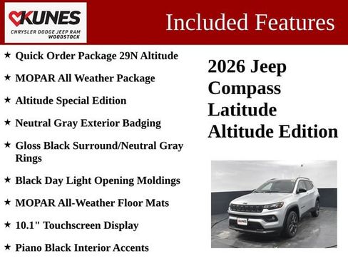 New 2026 Jeep Compass Latitude AWD/4WD image 3