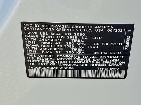 Used 2021 Volkswagen Atlas S AWD/4WD image 27