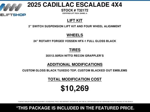 Used 2025 Cadillac Escalade Sport Platinum AWD/4WD image 2