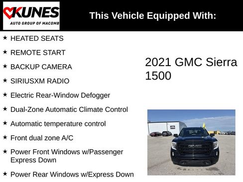 Used 2021 GMC Sierra 1500 Elevation w/ X31 Off-Road Package AWD/4WD image 3