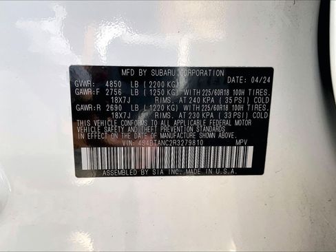 Certified 2024 Subaru Outback Limited w/ Popular Package #2 image 30