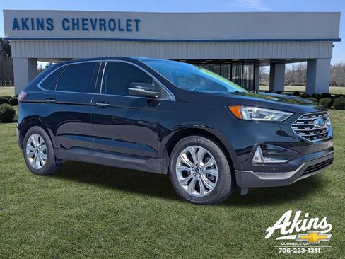 Used 2021 Ford Edge Titanium w/ Cargo Accessory Package FWD image 1