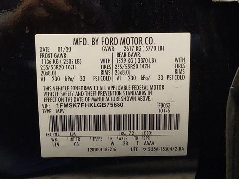 Used 2020 Ford Explorer Limited image 33