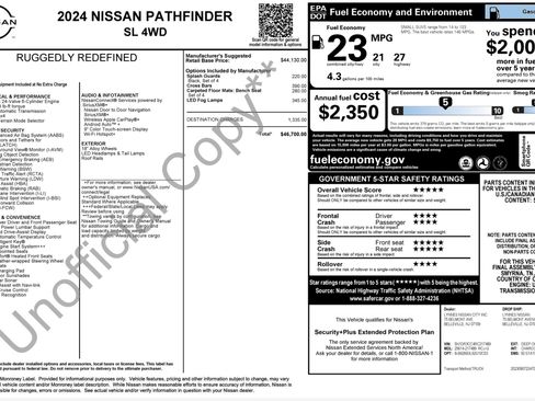 Used 2024 Nissan Pathfinder SL AWD/4WD image 3