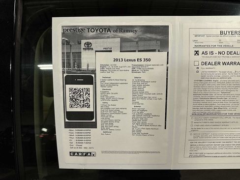 Used 2013 Lexus ES 350 w/ Luxury Pkg FWD image 12