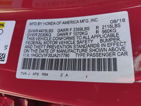 Used 2018 Honda Accord Sport image 33