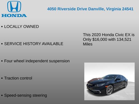 Used 2020 Honda Civic EX image 7