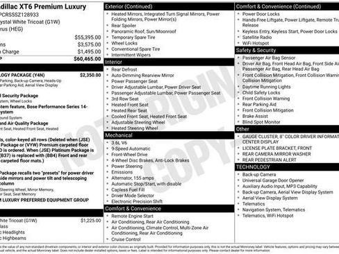 Certified 2025 Cadillac XT6 Premium Luxury w/ Technology Package FWD image 1