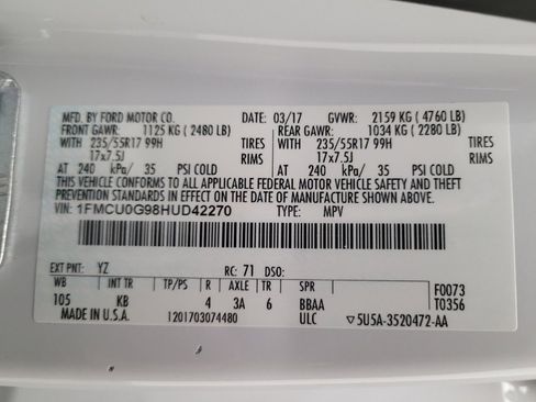 Used 2017 Ford Escape SE FWD image 33