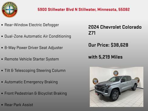 Used 2024 Chevrolet Colorado Z71 w/ Z71 Convenience Package 2 image 30