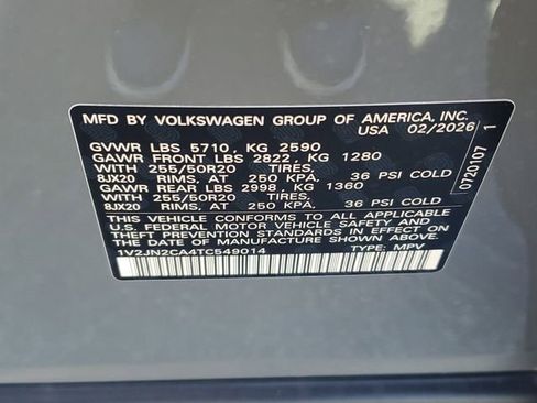 New 2026 Volkswagen Atlas SE FWD image 31