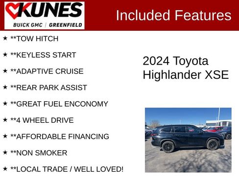 Used 2024 Toyota Highlander XSE AWD/4WD image 3