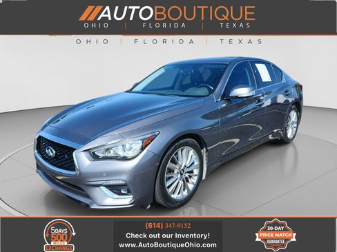 Used 2021 INFINITI Q50 Luxe w/ Cargo Package AWD/4WD image 1
