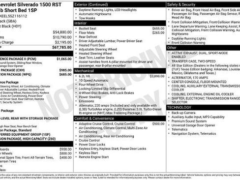 Used 2025 Chevrolet Silverado 1500 RST w/ Convenience Package II AWD/4WD image 15