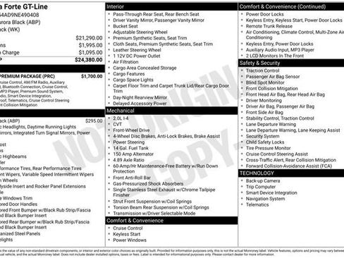 Used 2022 Kia Forte GT-Line w/ GT-Line Premium Package image 40