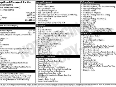 Used 2024 Jeep Grand Cherokee L Limited AWD/4WD image 2