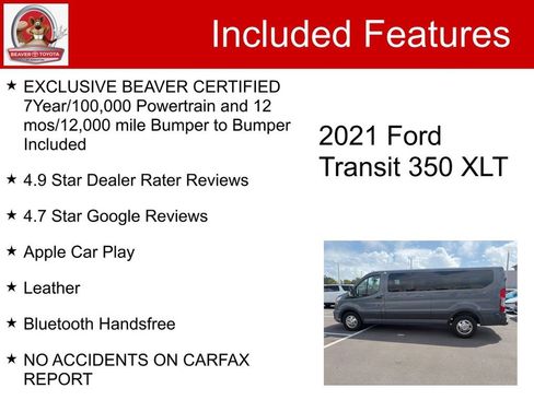 Used 2021 Ford Transit 350 XLT image 5