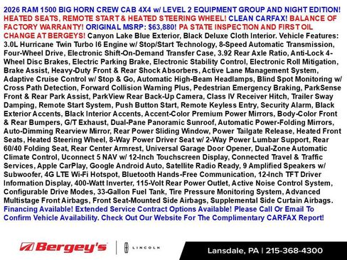 Used 2026 RAM 1500 Big Horn AWD/4WD image 2