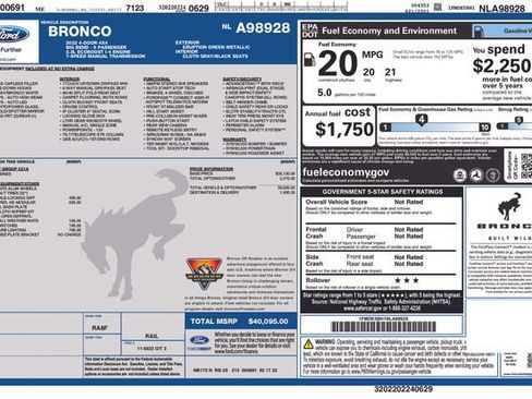 Certified 2022 Ford Bronco Big Bend AWD/4WD image 16