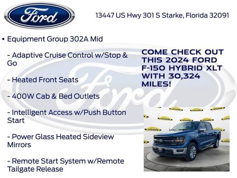 Certified 2024 Ford F150 XLT w/ Equipment Group 302A MID AWD/4WD image 20