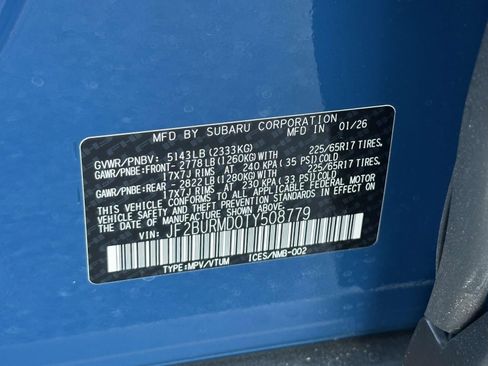 New 2026 Subaru Outback Wilderness AWD/4WD image 15