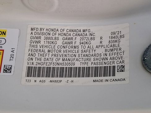 Used 2022 Honda Civic Sport image 26