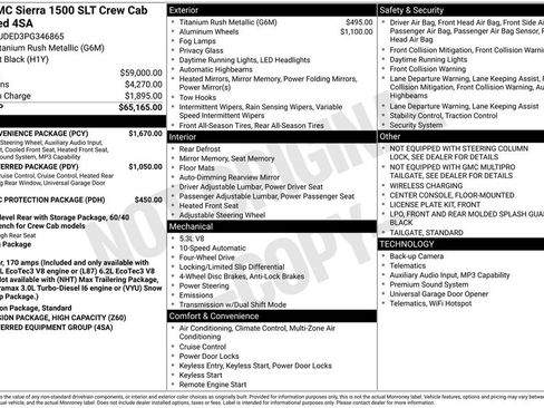 Used 2023 GMC Sierra 1500 SLT w/ SLT Convenience Package AWD/4WD image 46