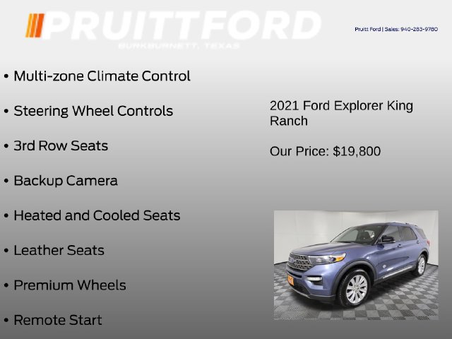 Used 2021 Ford Explorer King Ranch w/ Premium Technology Package AWD/4WD image 13