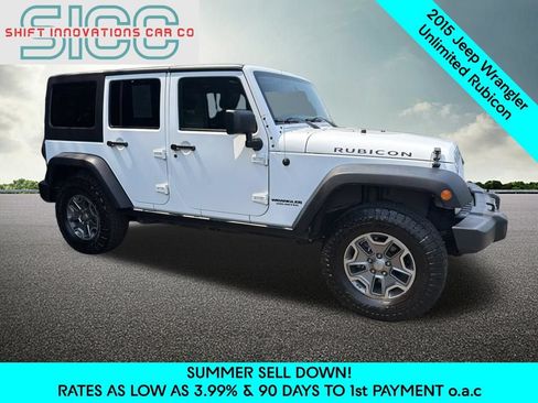 Used 2015 Jeep Wrangler Unlimited Rubicon w/ Connectivity Group AWD/4WD image 9