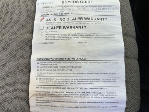 Used 2014 Chevrolet Express 3500 w/ Chrome Appearance Package image 28