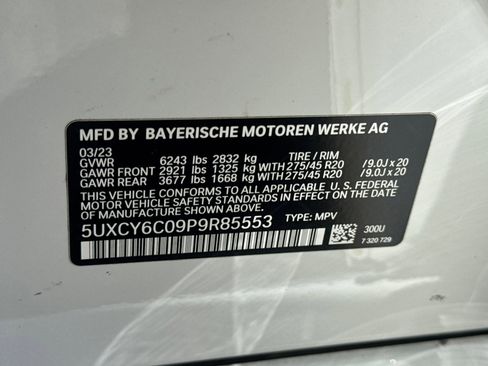 Certified 2023 BMW X6 xDrive40i w/ M Sport Package AWD/4WD image 20