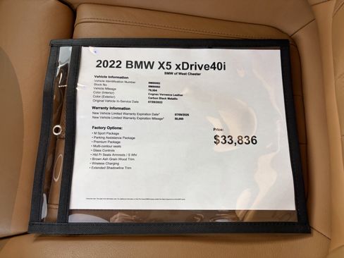 Used 2022 BMW X5 xDrive40i w/ M Sport Package image 18
