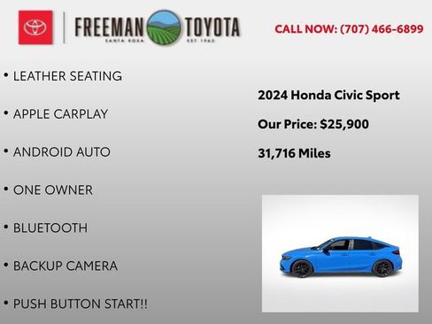 Used 2024 Honda Civic Sport image 4