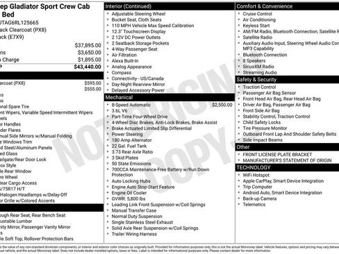 Certified 2024 Jeep Gladiator Sport image 41