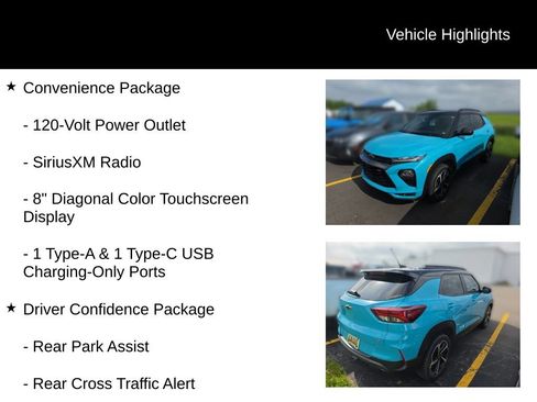 Used 2021 Chevrolet TrailBlazer RS w/ Sun and Liftgate Package AWD/4WD image 13