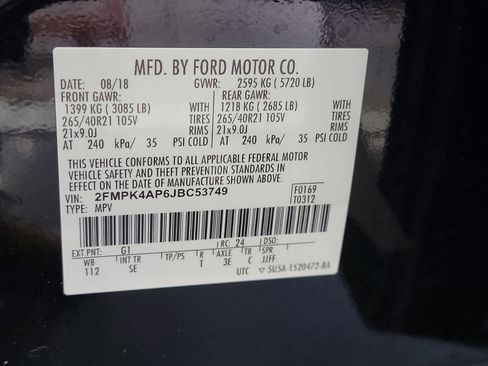 Used 2018 Ford Edge Sport w/ Technology Package AWD/4WD image 32
