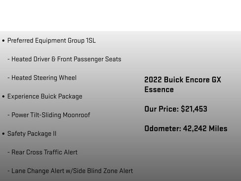 Used 2022 Buick Encore GX Essence w/ Experience Buick Package image 6