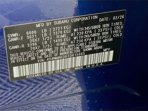 New 2026 Subaru Ascent Touring image 22