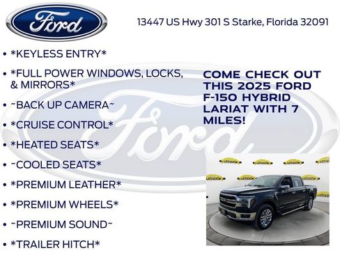 New 2025 Ford F150 Lariat w/ Equipment Group 502A High image 10
