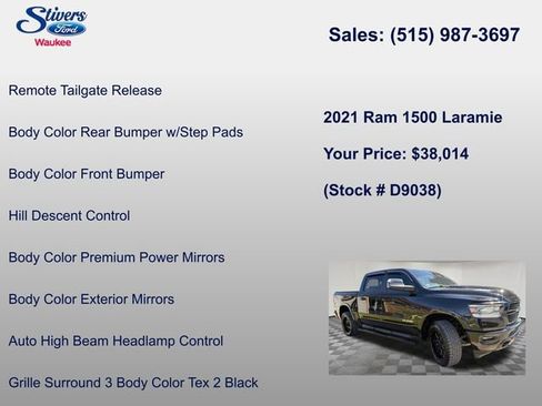 Used 2021 RAM 1500 Laramie AWD/4WD image 20