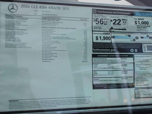 New 2026 Mercedes-Benz GLE 450e 4MATIC image 37