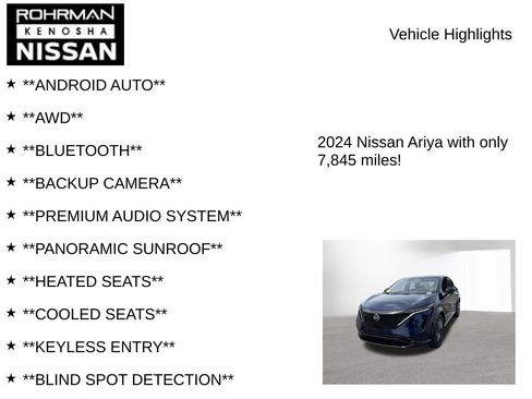 Used 2024 Nissan Ariya AWD image 8