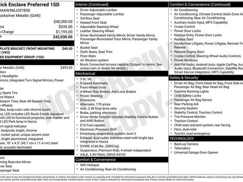 Used 2021 Buick Enclave Preferred image 2