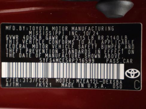 Certified 2024 Toyota Corolla SE FWD image 17