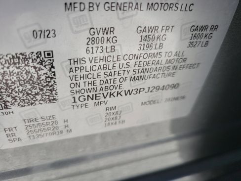 Certified 2023 Chevrolet Traverse Premier w/ LPO, Floor Liner Package AWD/4WD image 36