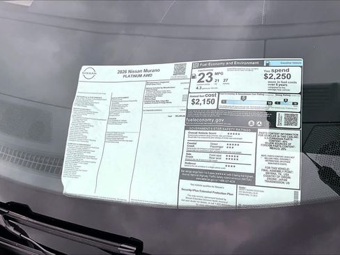 New 2026 Nissan Murano Platinum AWD/4WD image 21